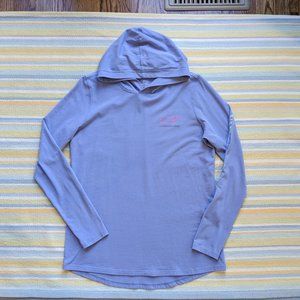 ⭐ Vineyard Vines Long-Sleeve Slub Vintage Tri-Color Whale hooded tee XS